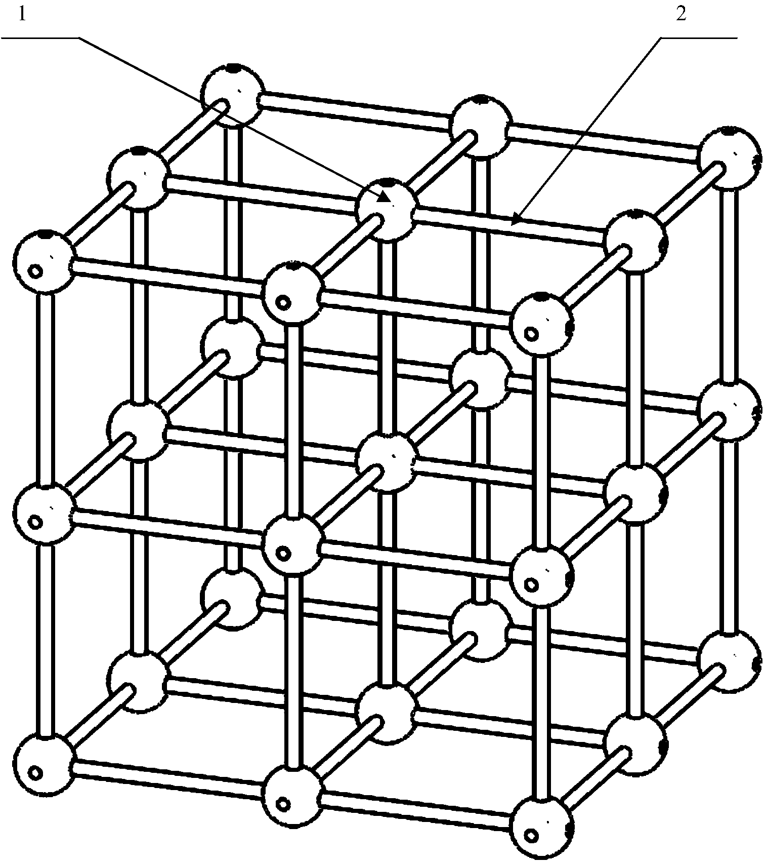 Camera three-dimensional truss calibrating target for automotive visual detection system