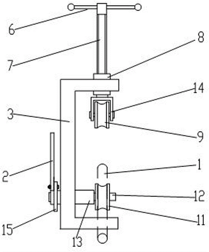 Cable straightening pulley bracket