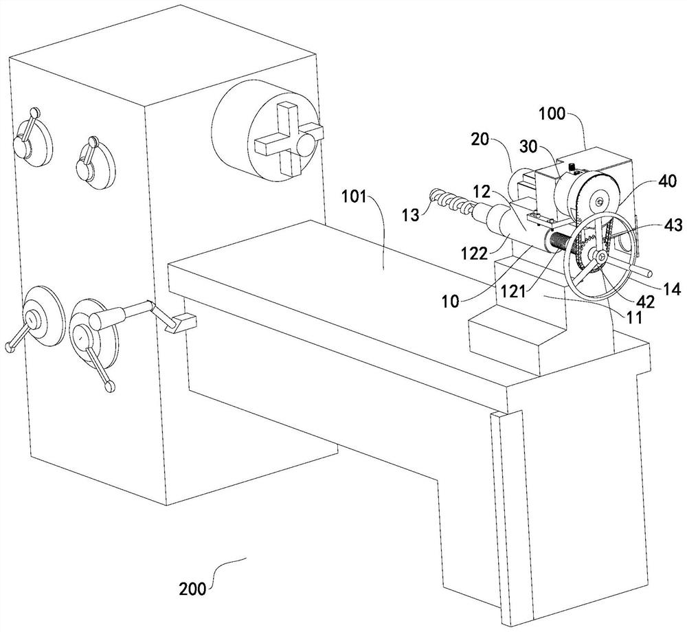 Automatic tail drill equipment for horizontal lathe and horizontal lathe