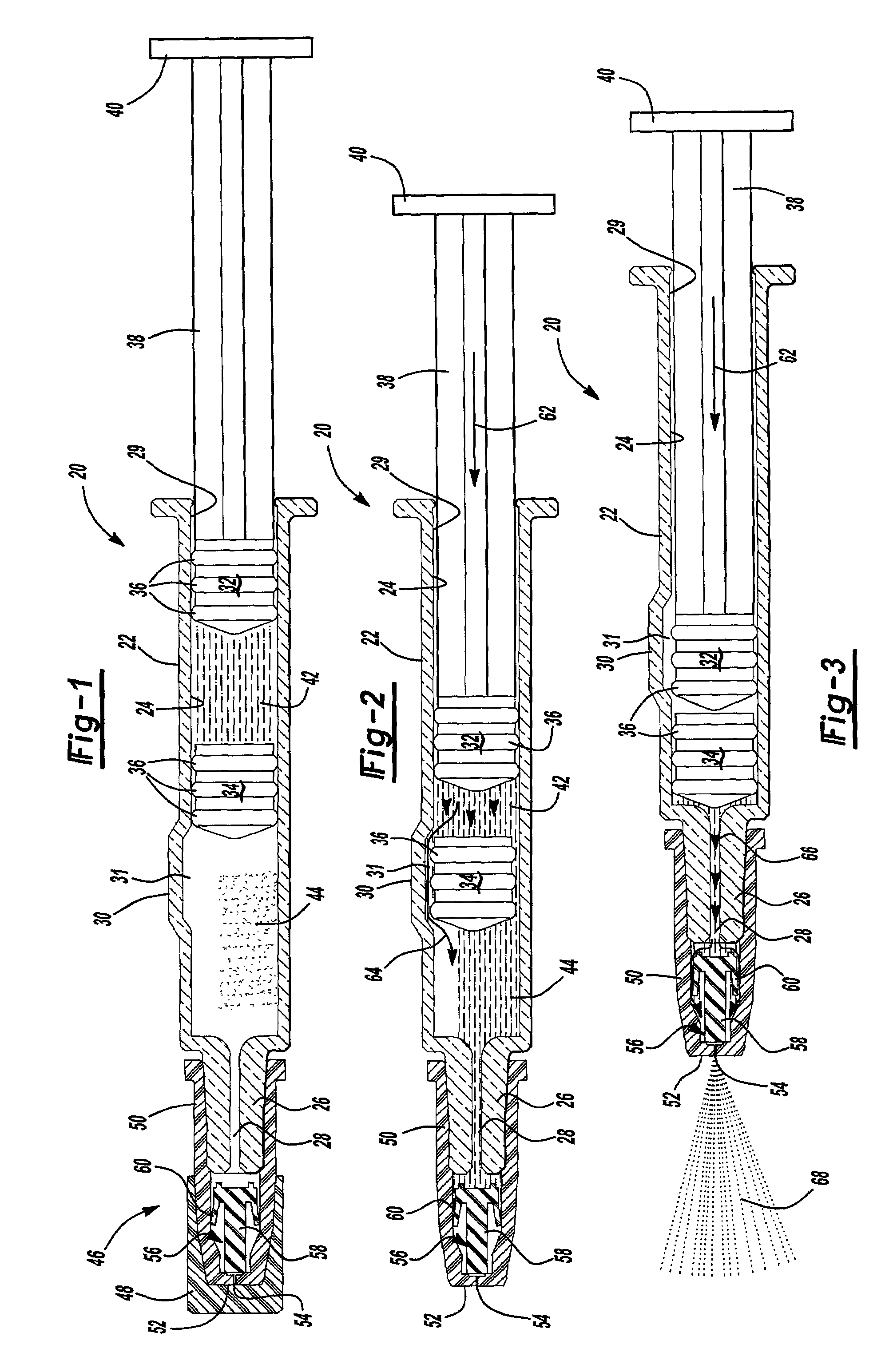 Spray device and method