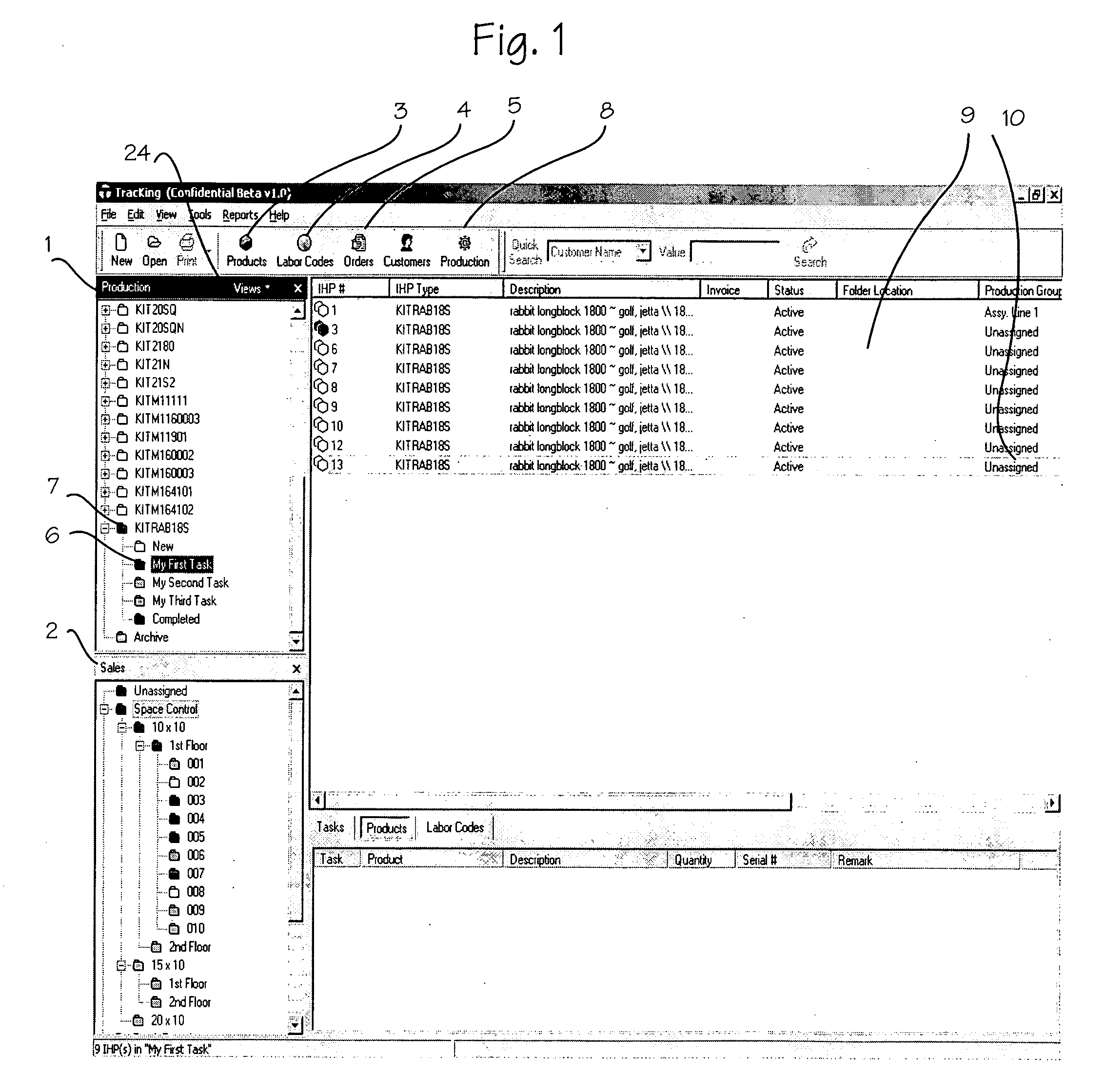 System and method for tracking information in a business environment