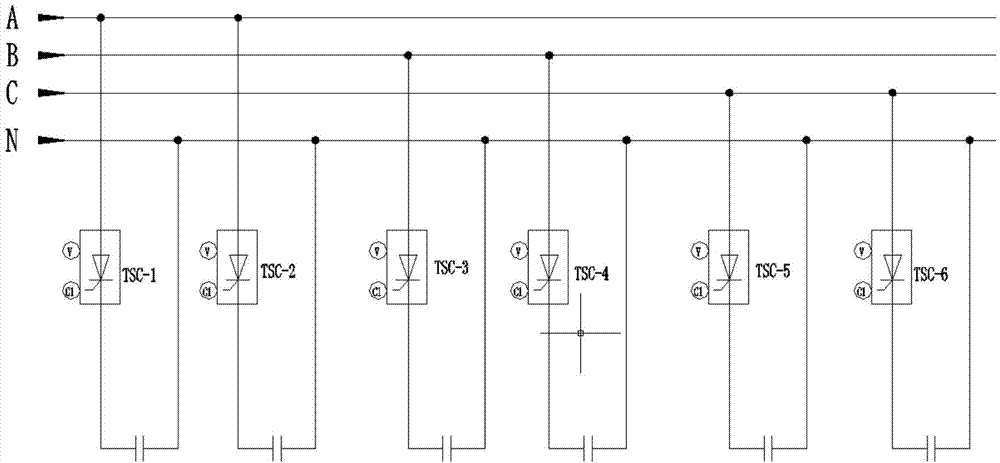 Three-phase imbalance and low-voltage treatment device and system, and compensation loop switching method