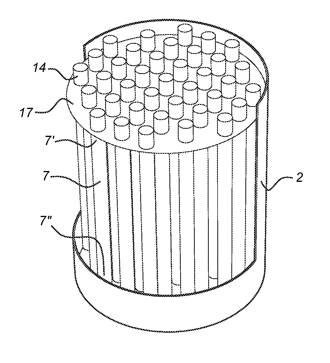 Arrangement of a photobioreactor or a microbiological reactor