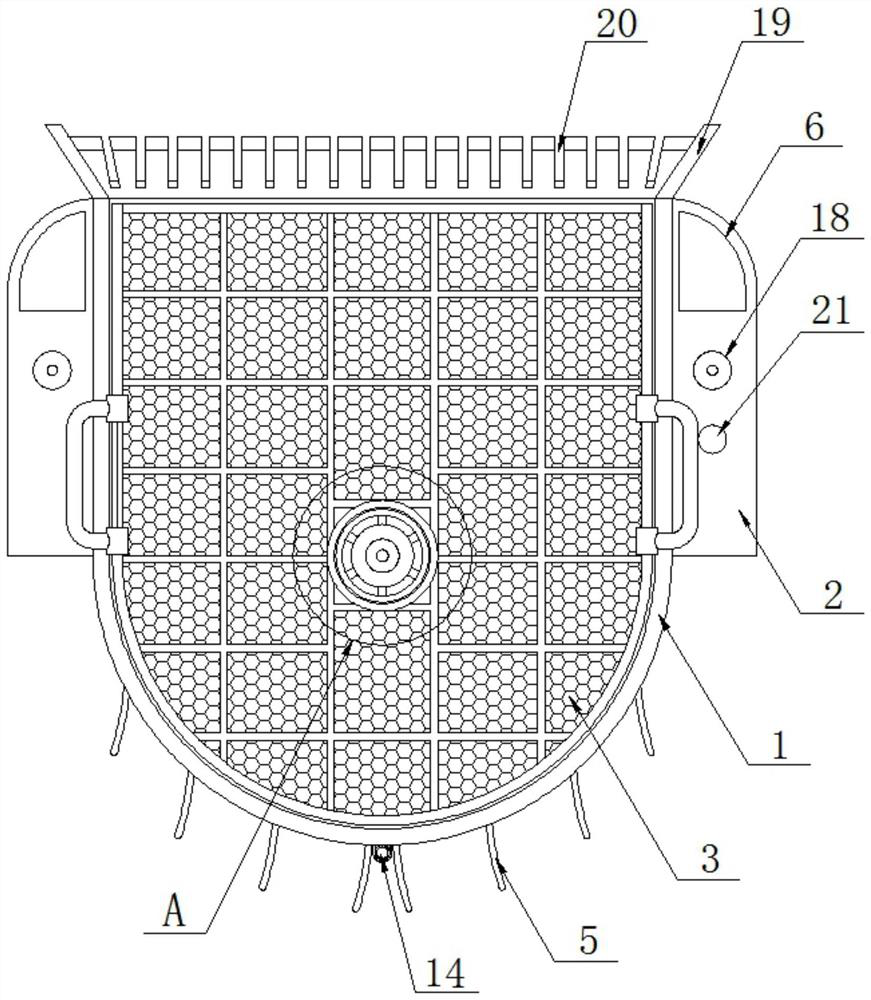 Garbage salvage device for municipal landscape pool