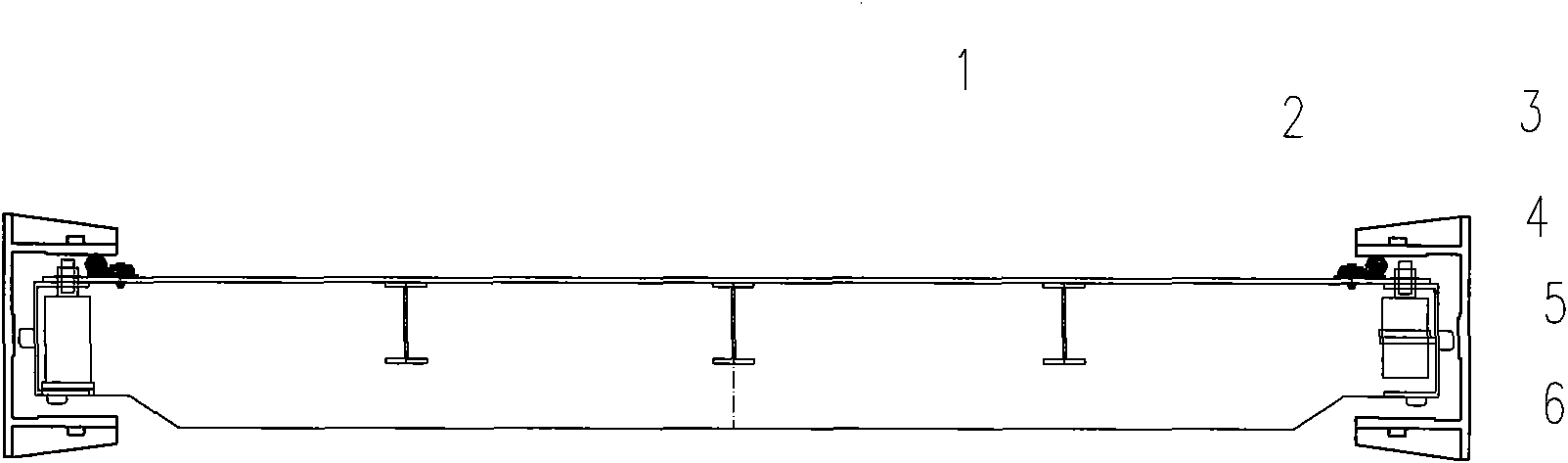 Water stop rubber protection device for flat steel gate