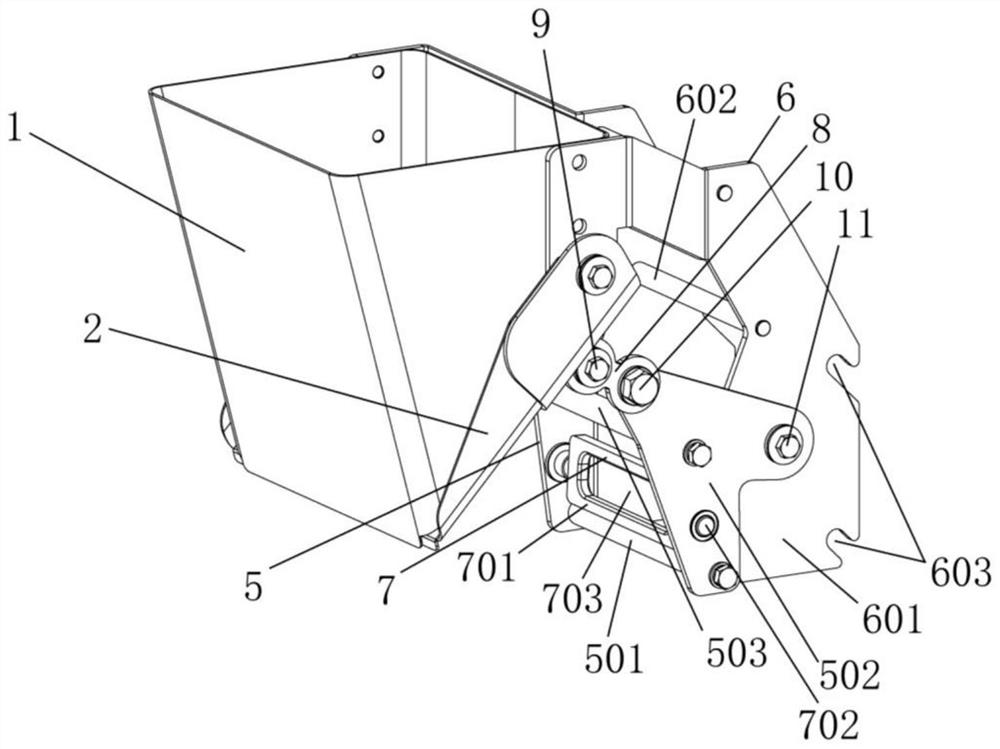 Hopper device for spring-free microcomputer combined scale