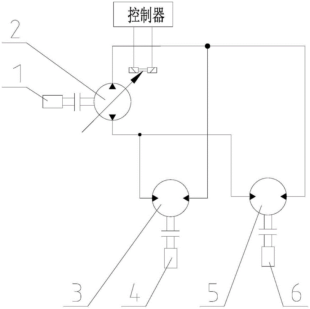 A cleaning vehicle high and low pressure water pump speed control device and cleaning vehicle