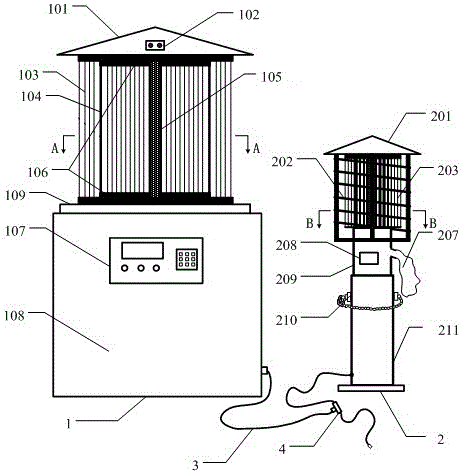 A lighting control system for tea tree pests