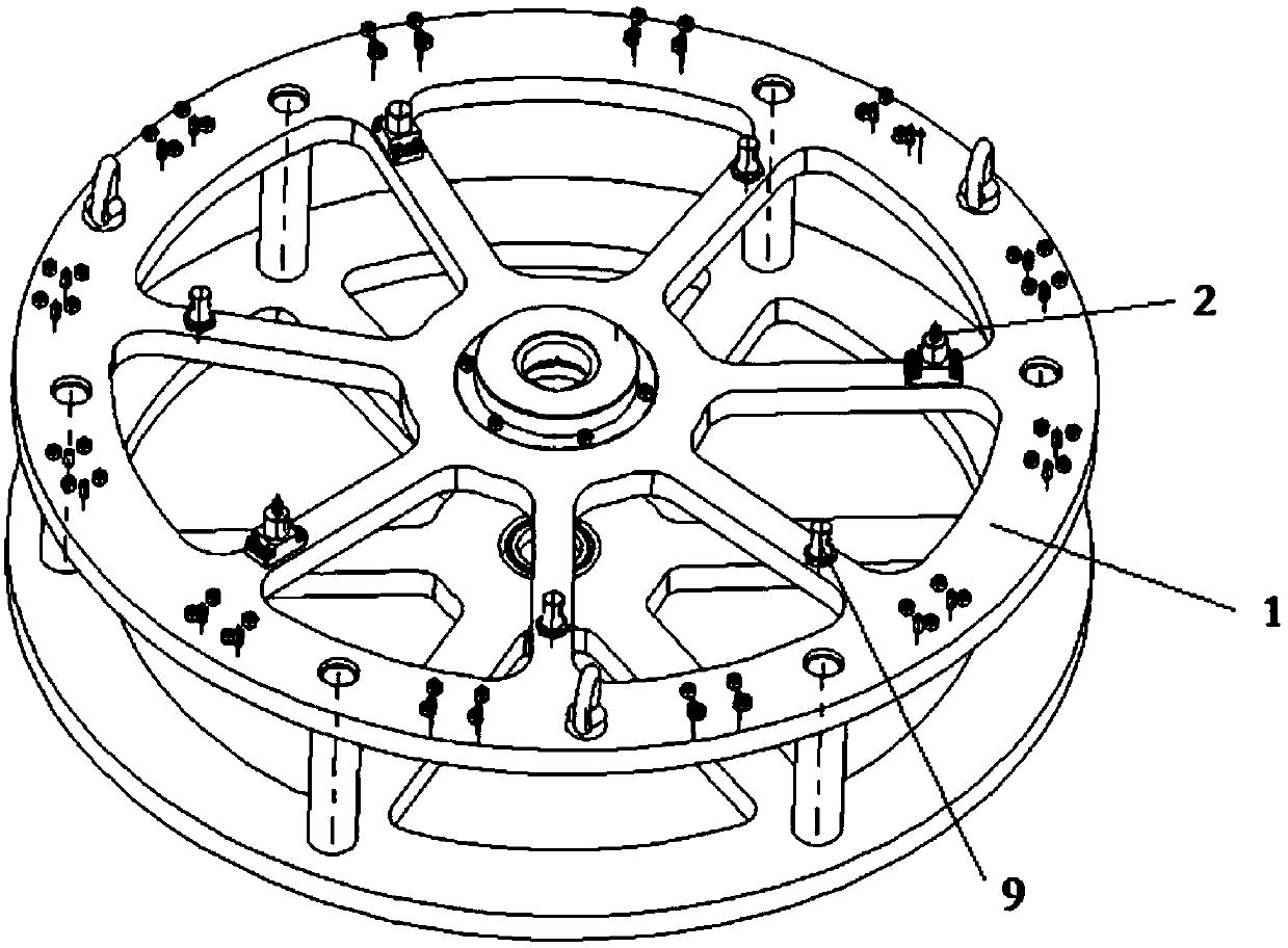 Complex structural precision casting line-marking inspection device and method