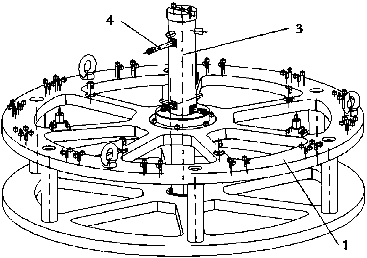 Complex structural precision casting line-marking inspection device and method