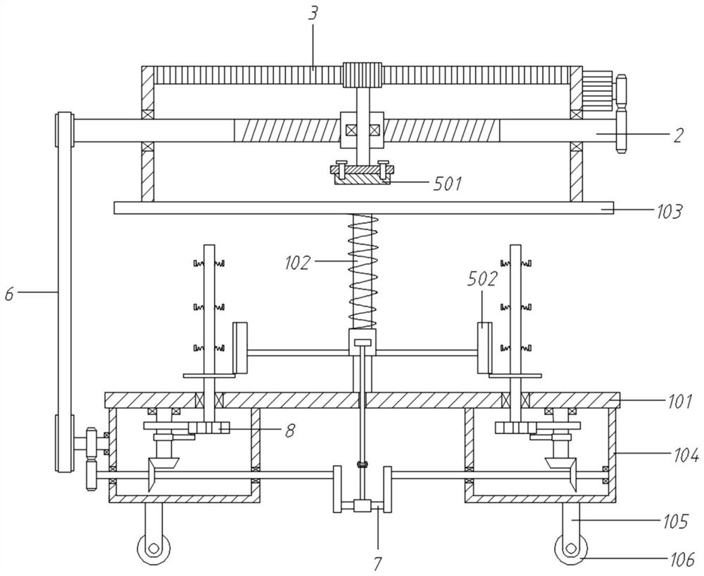 A grinding device capable of processing plates and pipes at the same time