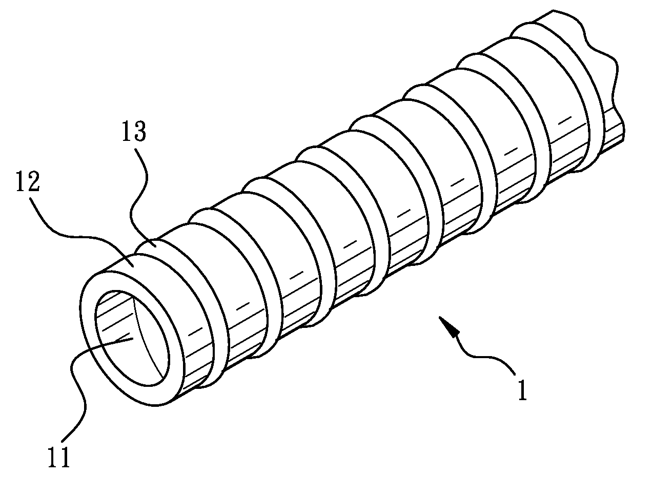 Tube structure for bicycle cable