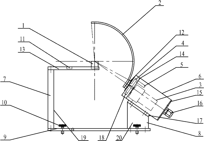 Rotary separating type intelligent radiation sensor