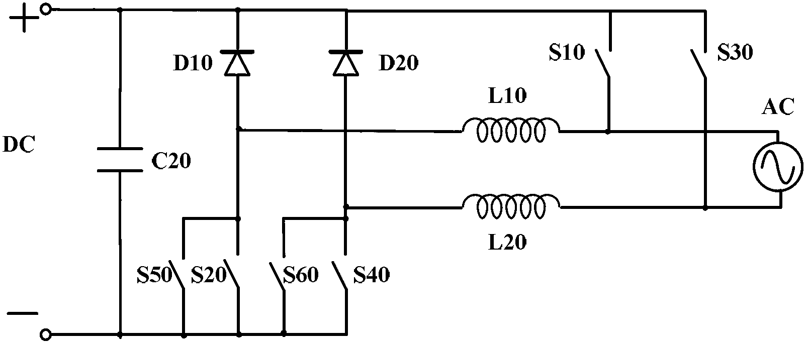 Interleaved parallel switch full-bridge inverter and interleaved parallel control method