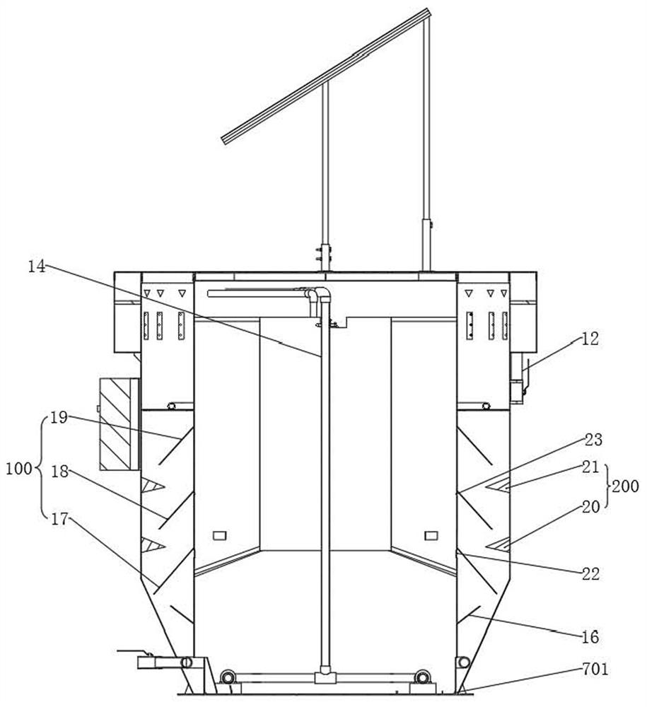 Ecological sewage treatment device and method