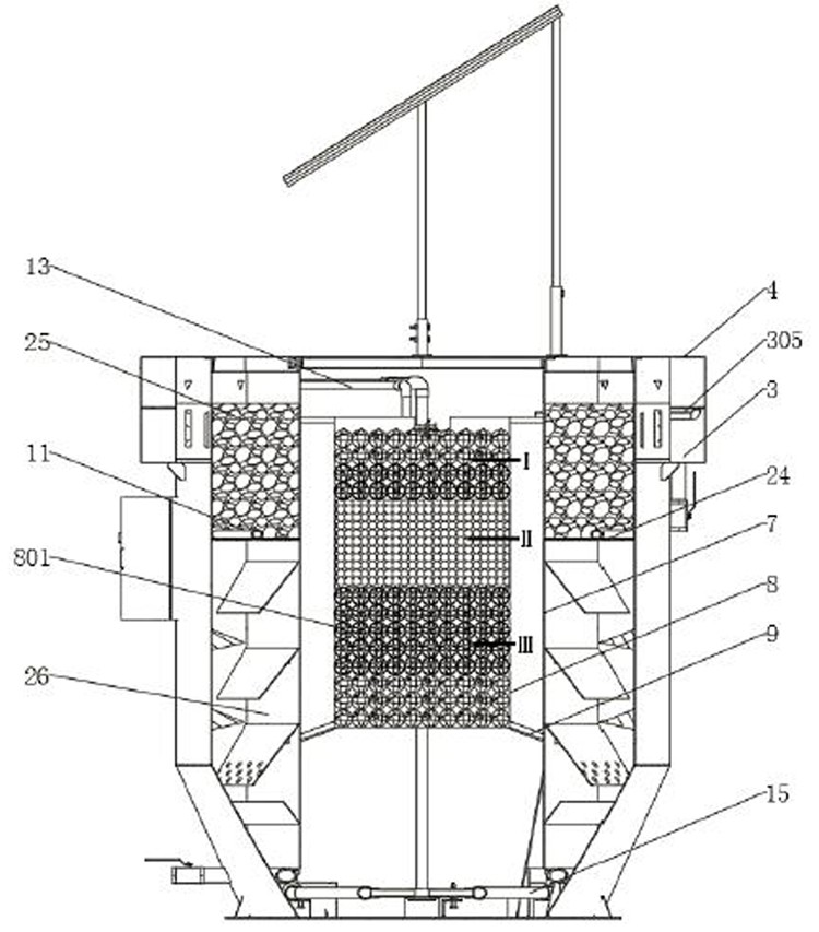 Ecological sewage treatment device and method