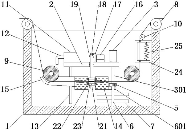 A polyimide enameled wire painting device and its control method