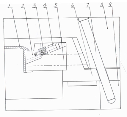 Slide disengaging structure