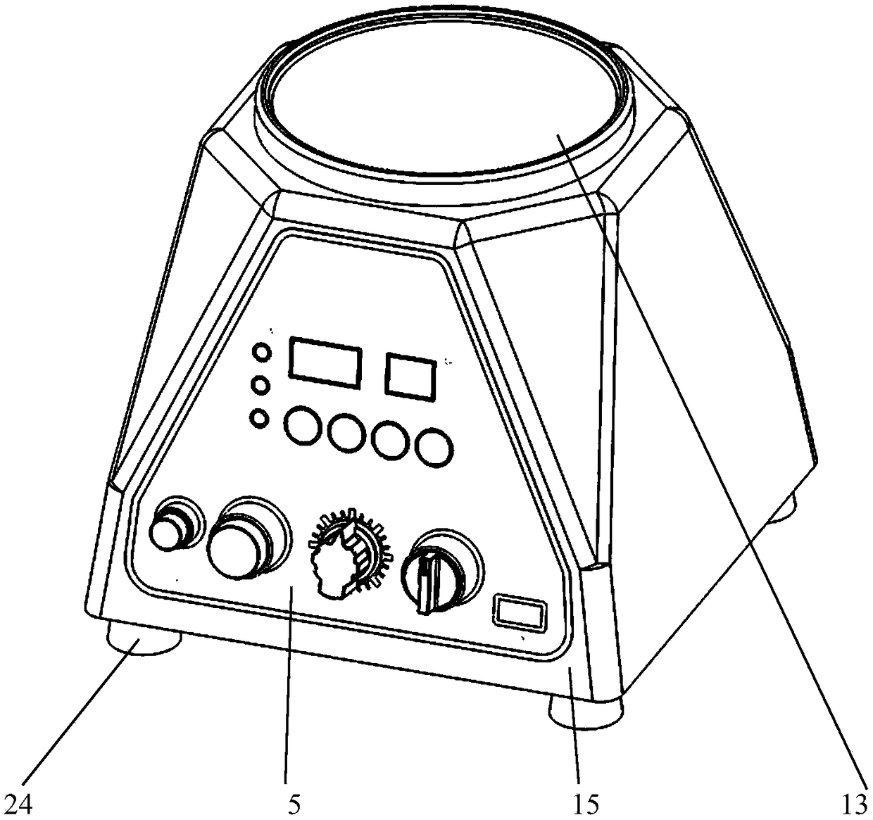 Magnetic centrifugal polishing machine