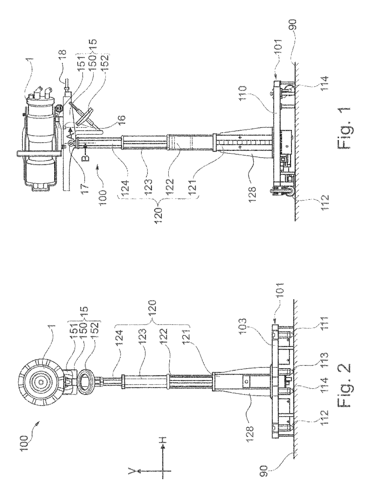 Turbine part replacing apparatus