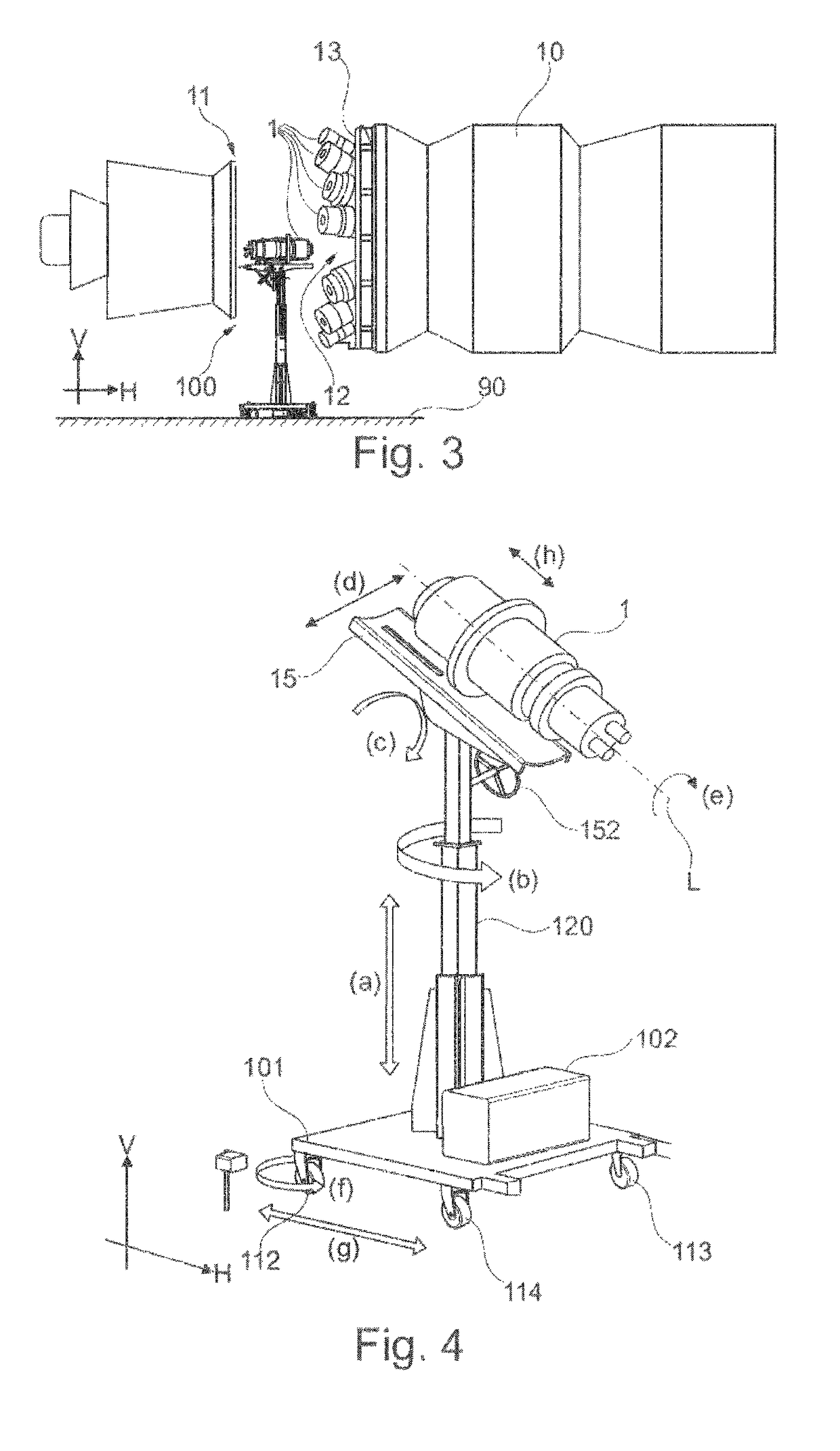 Turbine part replacing apparatus