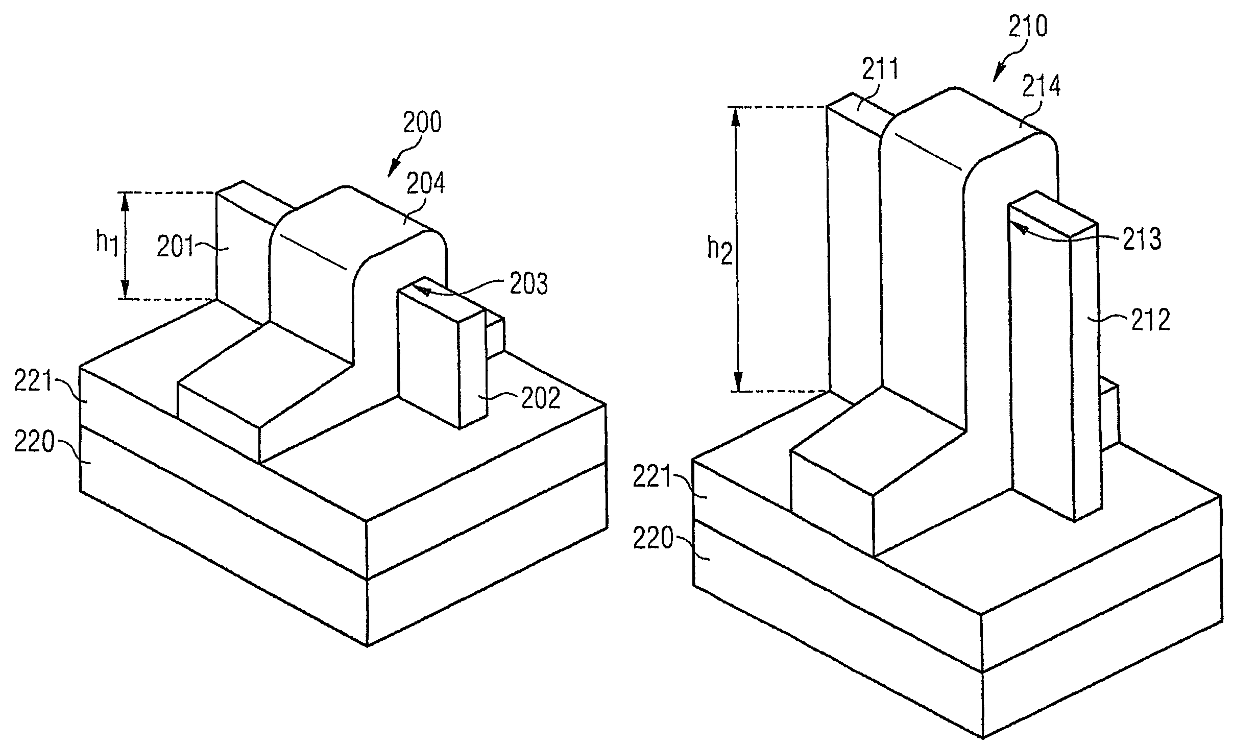 Fin field effect transistor arrangement and method for producing a fin field effect transistor arrangement