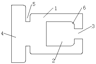 Track of flexible quick roller shutter door