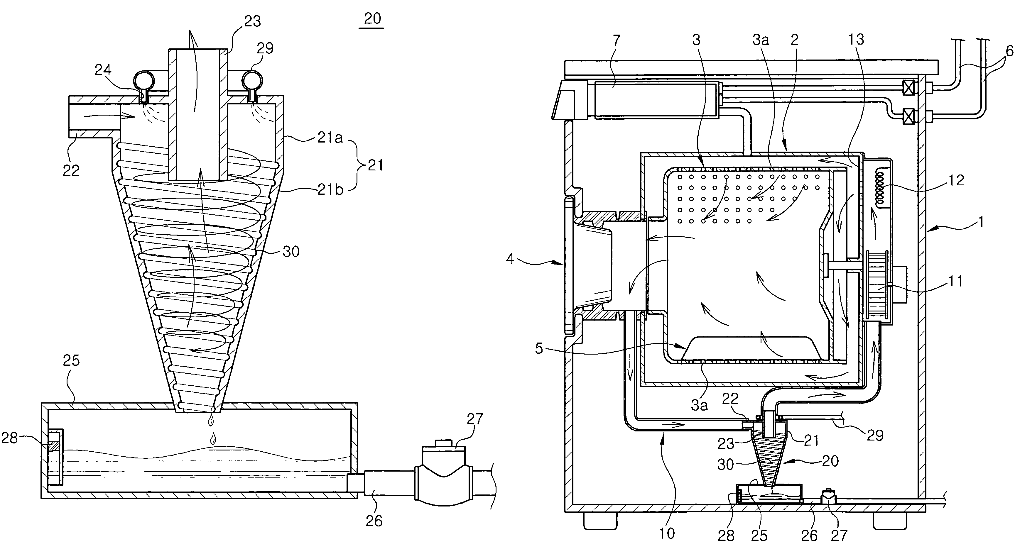 Cyclone condensing apparatus and washing/drying machine having the same