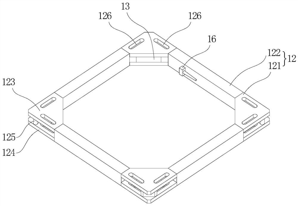 Integral stress state real-time monitoring system for tower mast structure