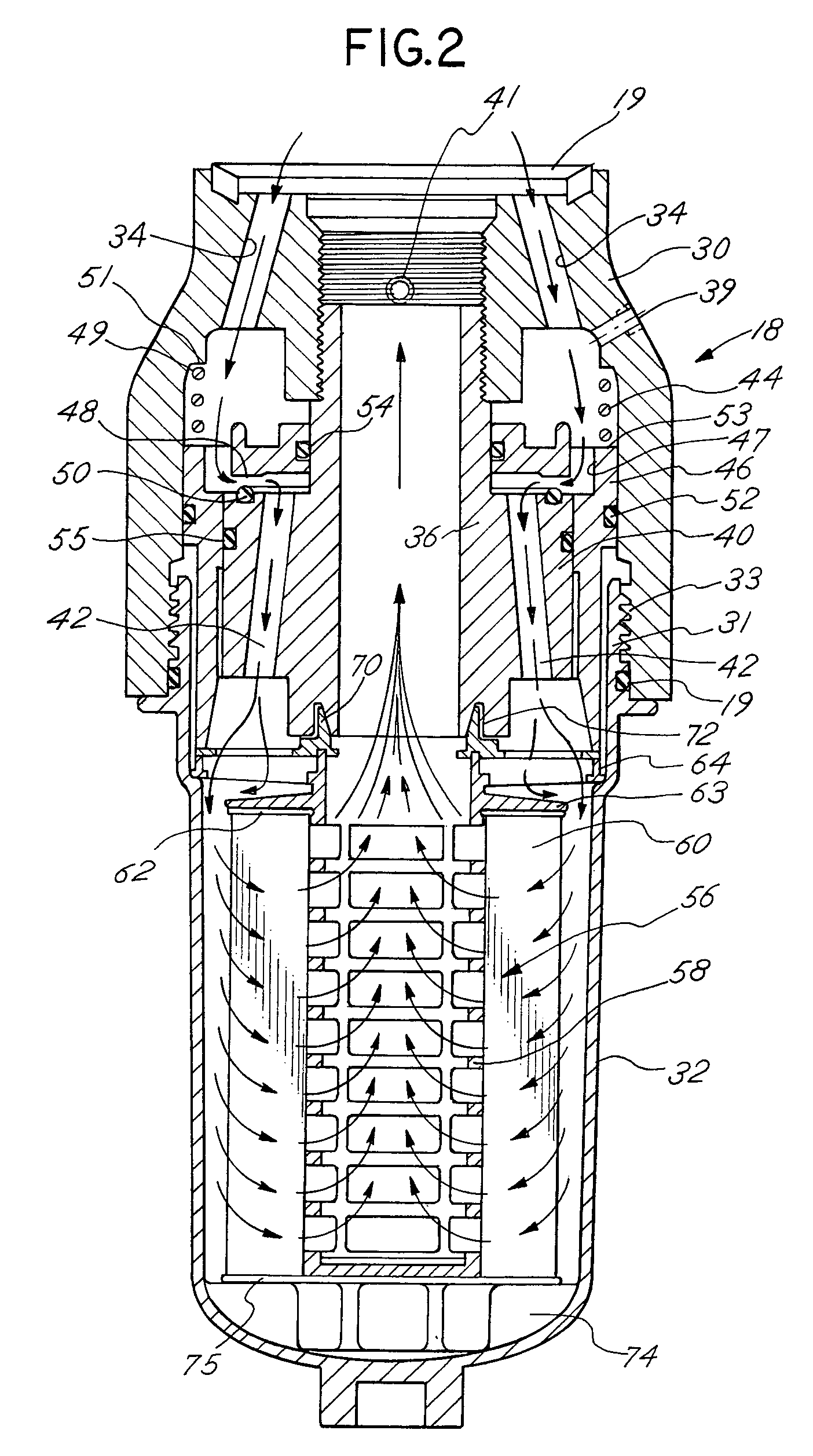 Fuel dispenser filter with removable filter media