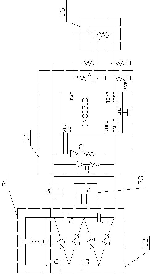 Piezoelectric energy conversion and collection device using bridge vibration