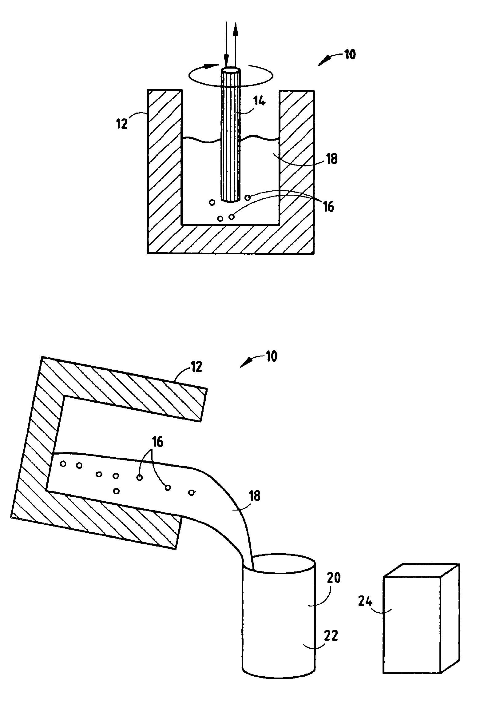 Process and apparatus for preparing a metal alloy