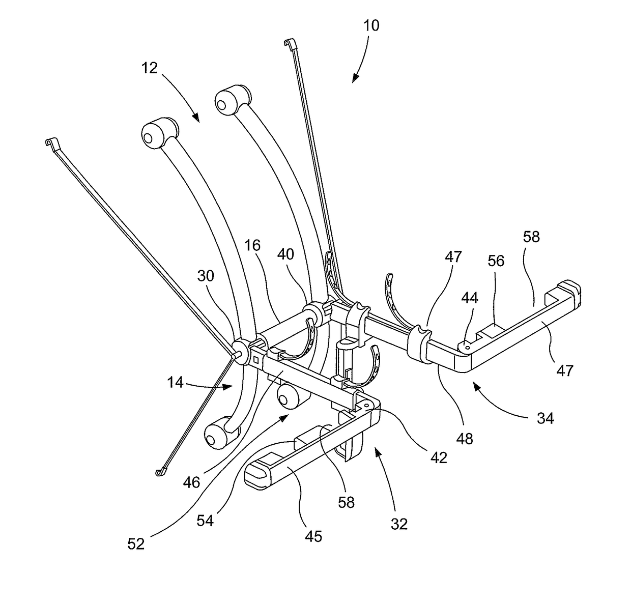 Combination equipment carrier for automobiles