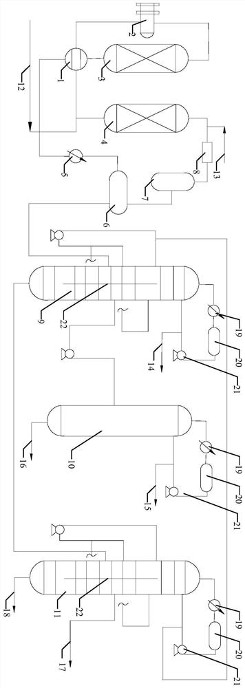 Fine processing method of crude hexane