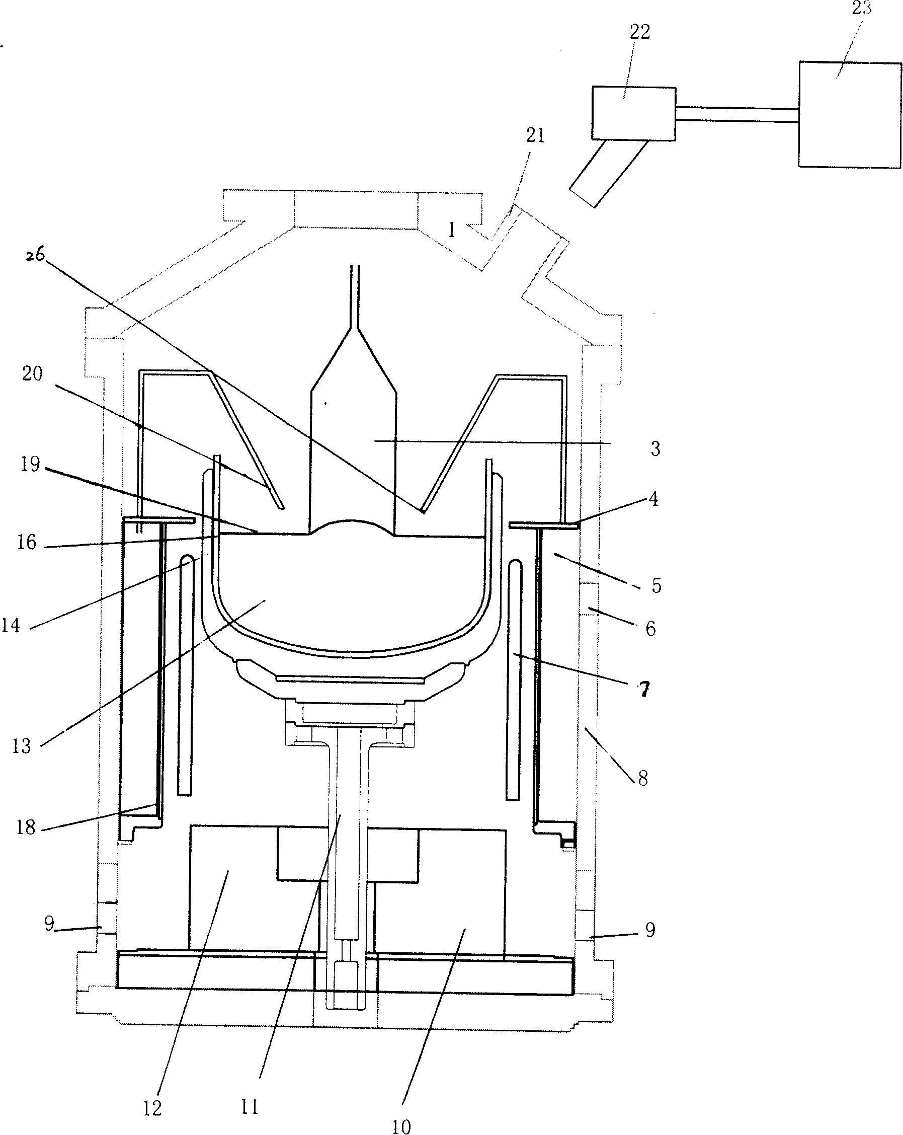 Method for controlling fused silicon liquid level position of czochralski silicon mono-crystal furnace