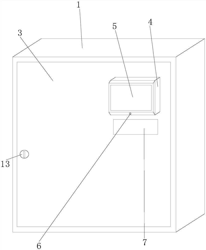 Intelligent white uniform storage cabinet