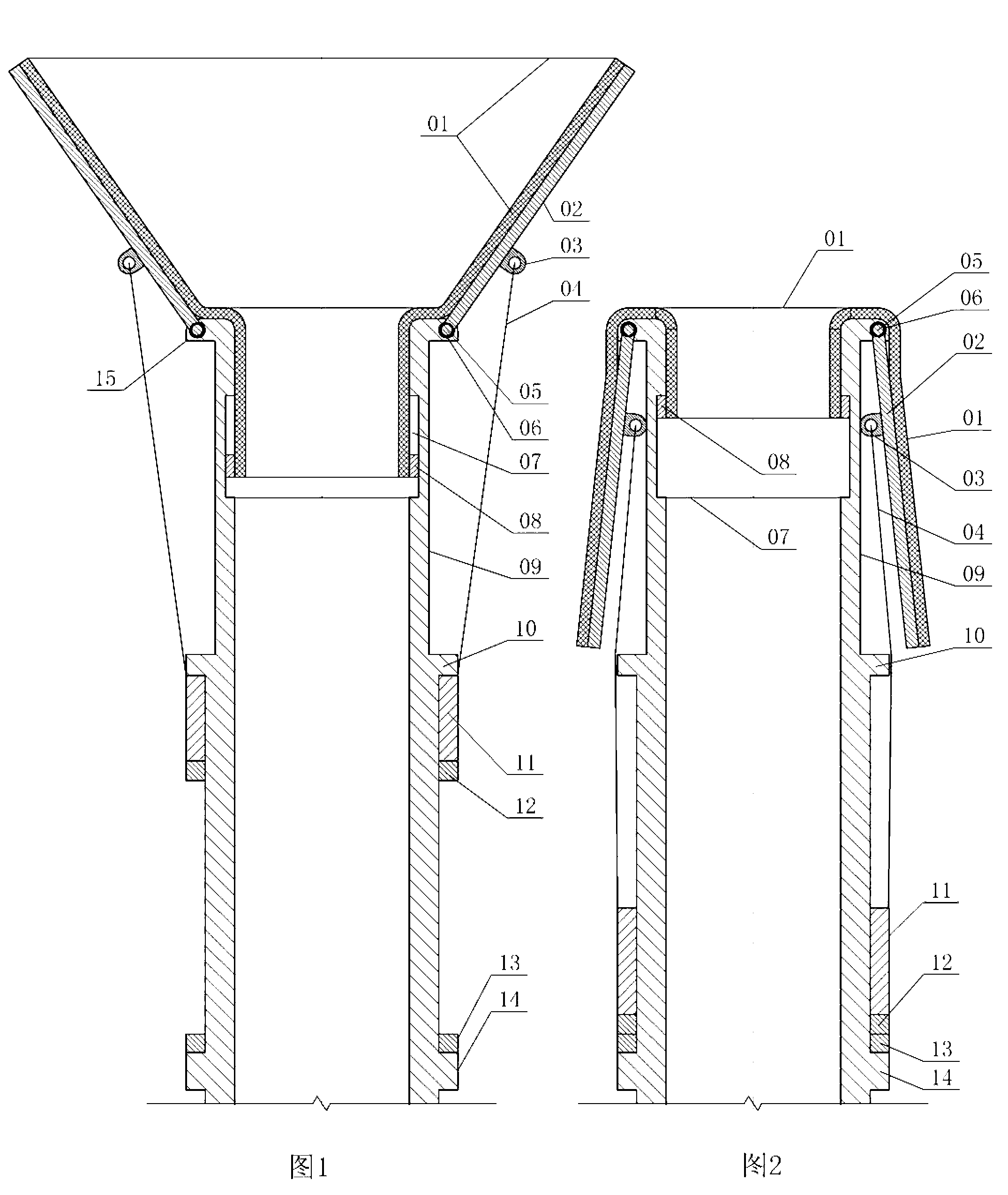 Semi-automatic timely-guidance cleanser filling pipe for motor vehicles