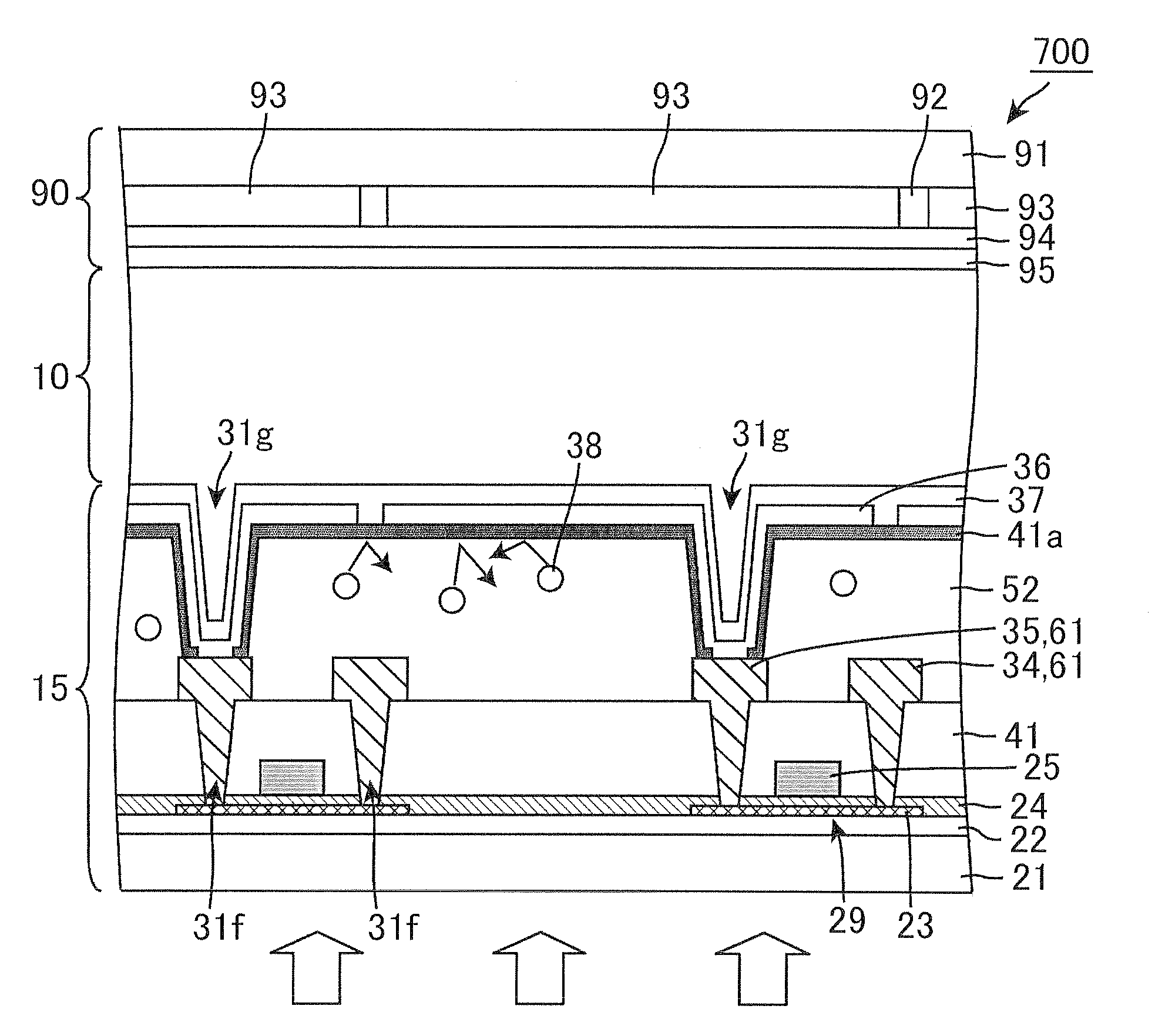 Display device substrate, display device substrate manufacturing method, display device, liquid crystal display device, liquid crystal display device manufacturing method and organic electroluminescent display device