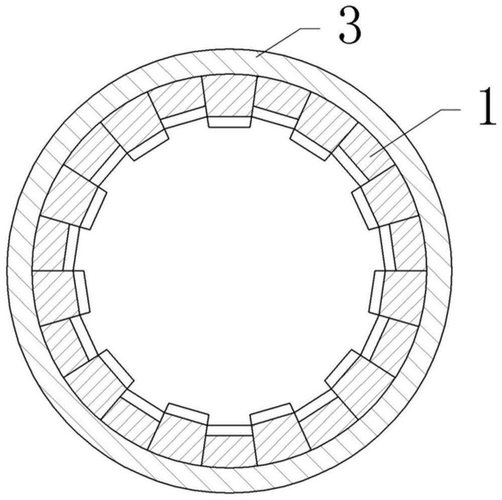 Inner wall structure of hazardous waste incineration rotary kiln