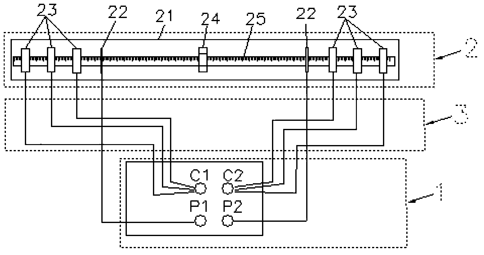 Cable conductor DC-resistance testing device and testing method