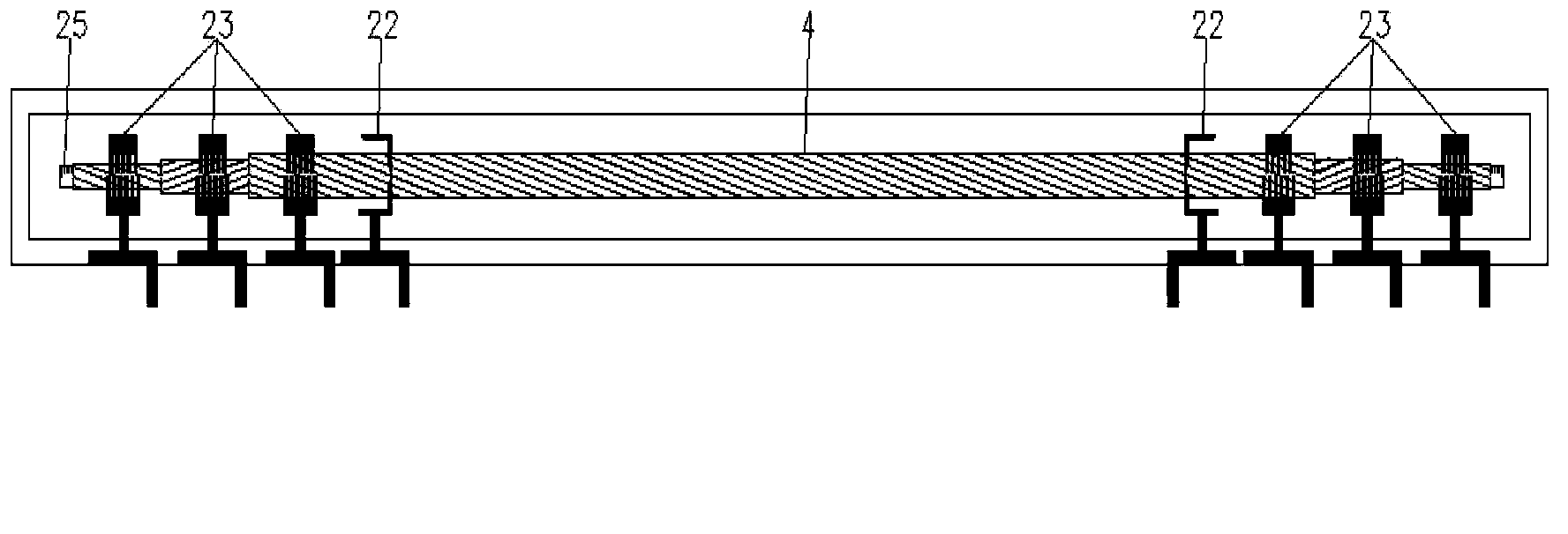 Cable conductor DC-resistance testing device and testing method