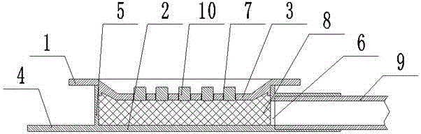 Filling layer internal accumulated water disposing device and system of water drainage system