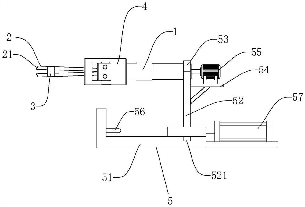 Air conditioner stop valve inner hole deburring device