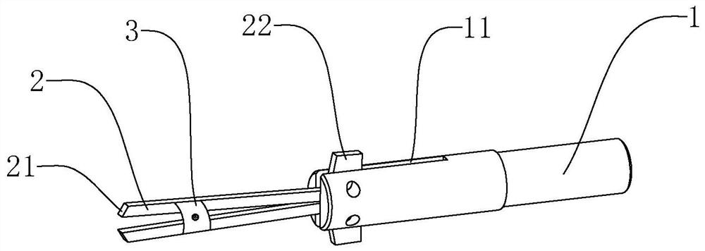 Air conditioner stop valve inner hole deburring device