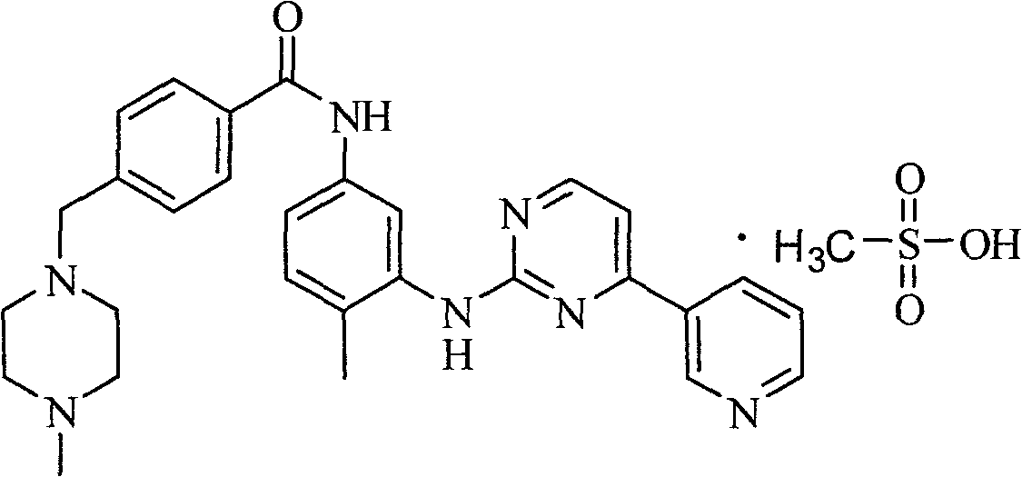 Imatinib mesylate composition and preparation method thereof