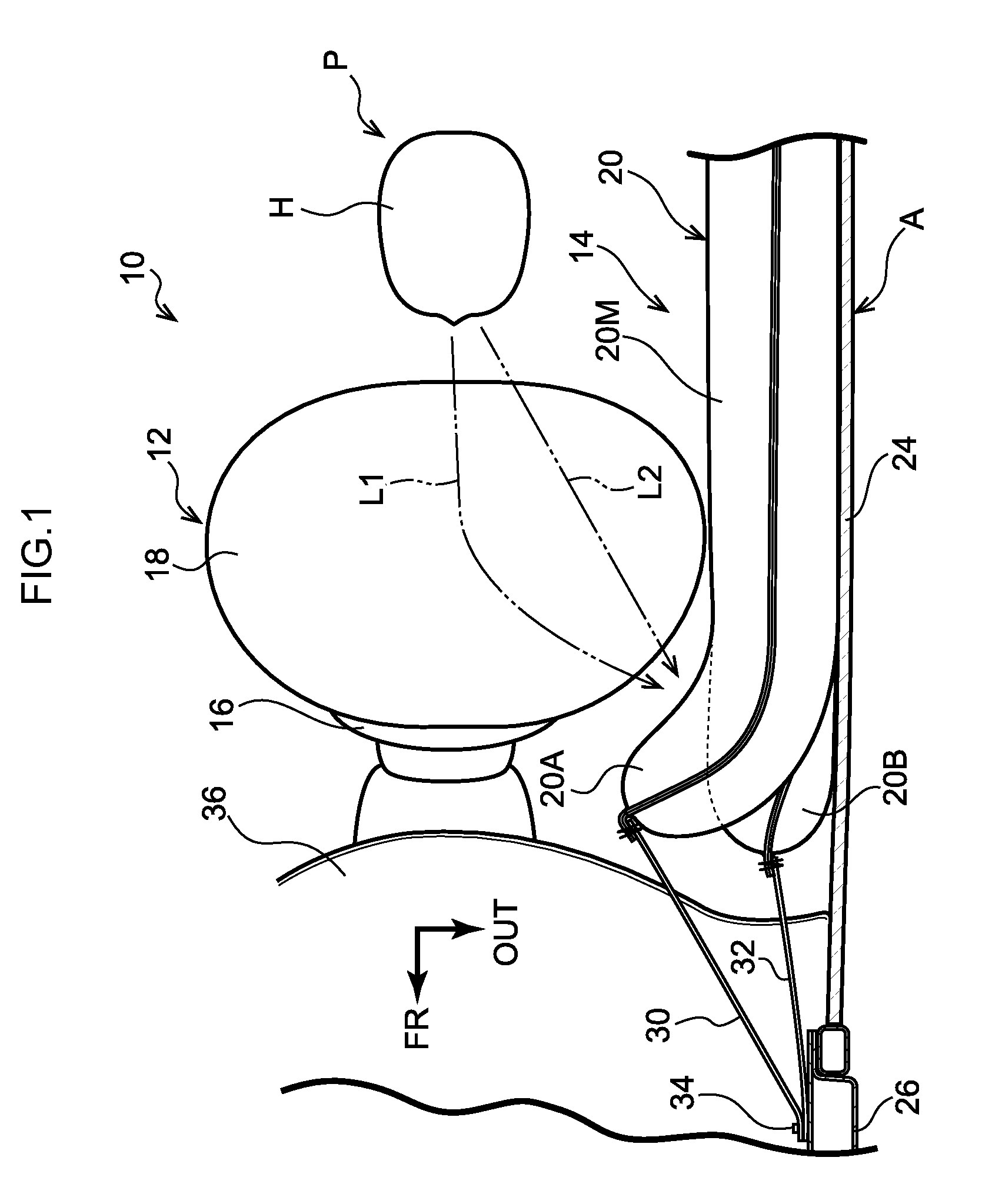 Curtain airbag device and occupant protecting device