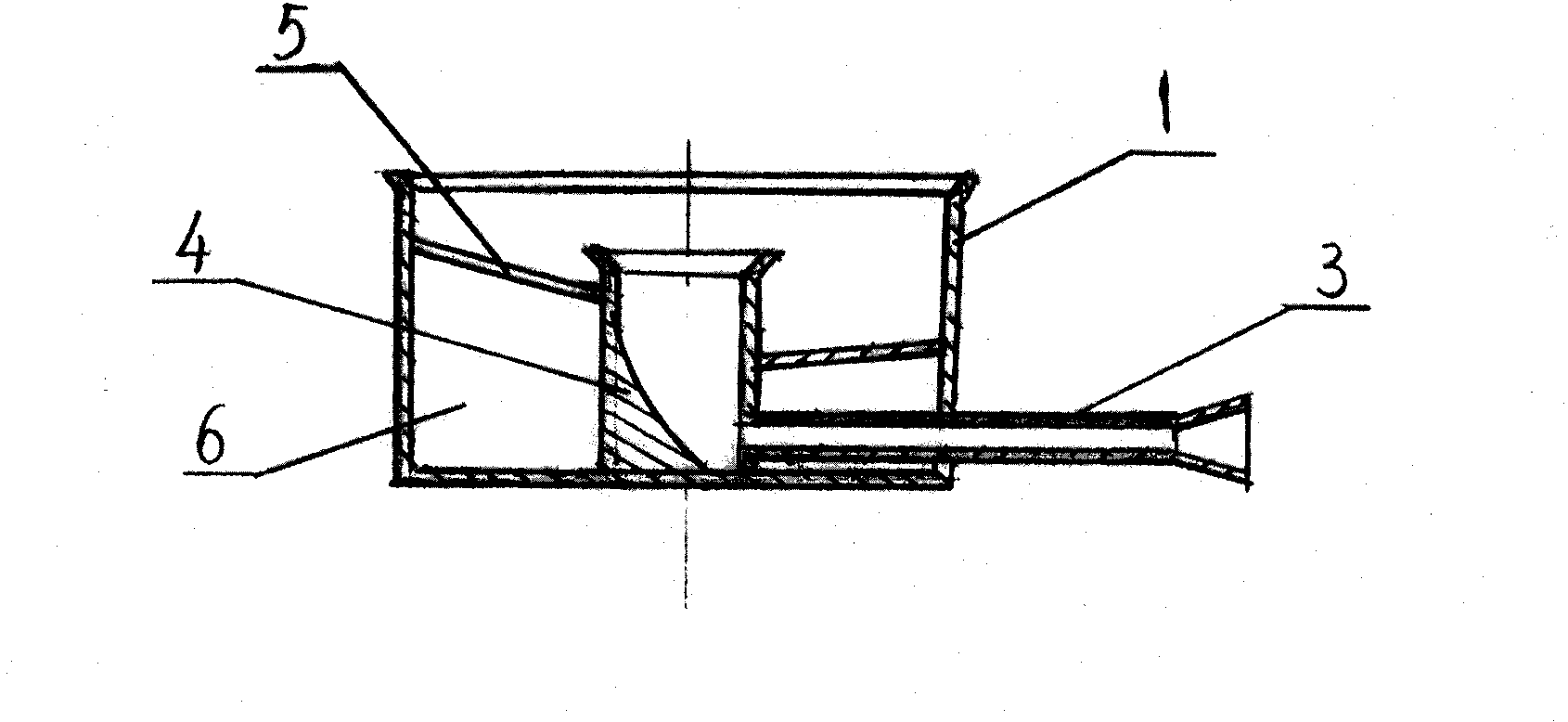 Combustion gas mixer used in gas-cooker