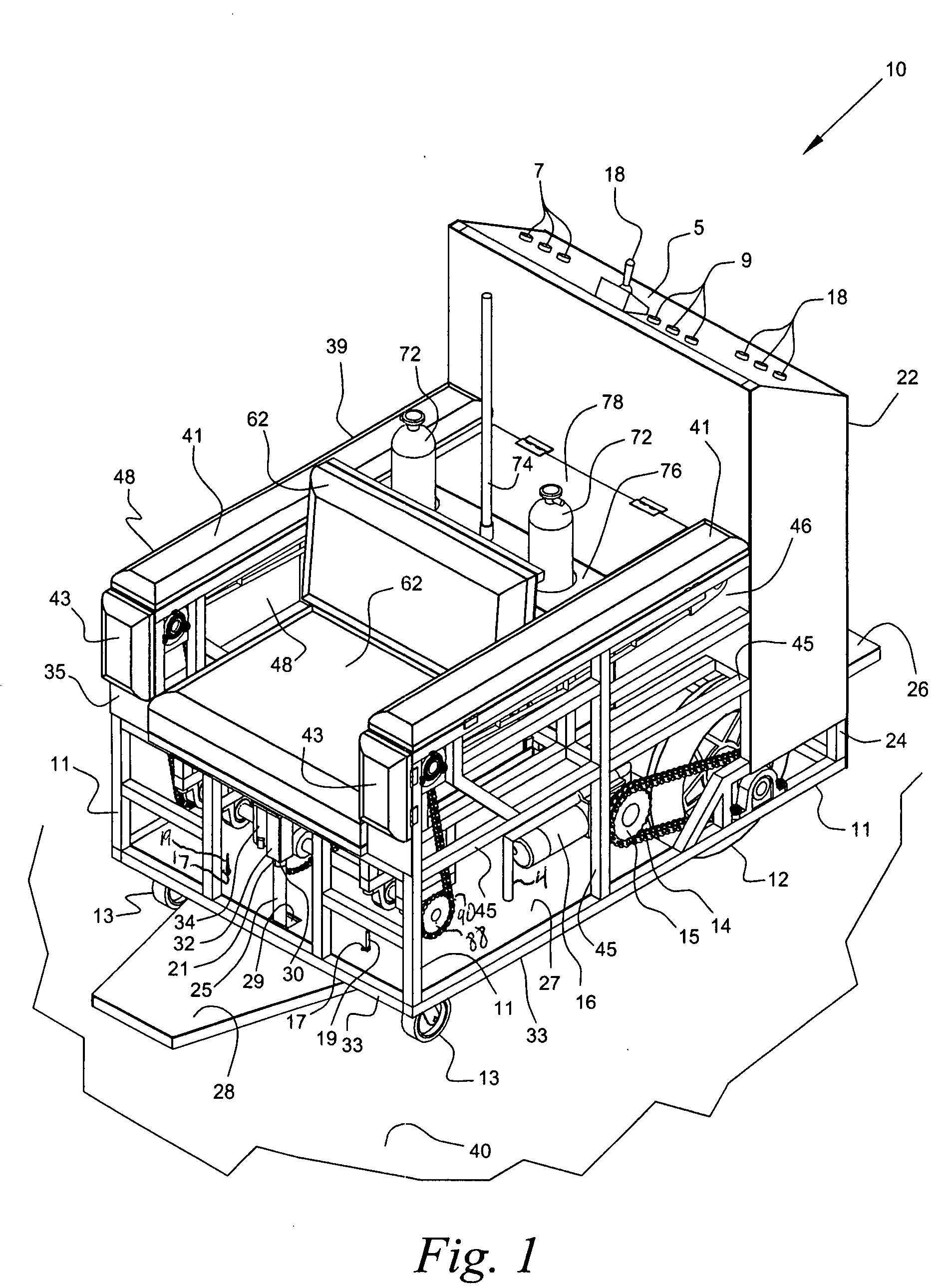 Device for transporting a physically impaired person