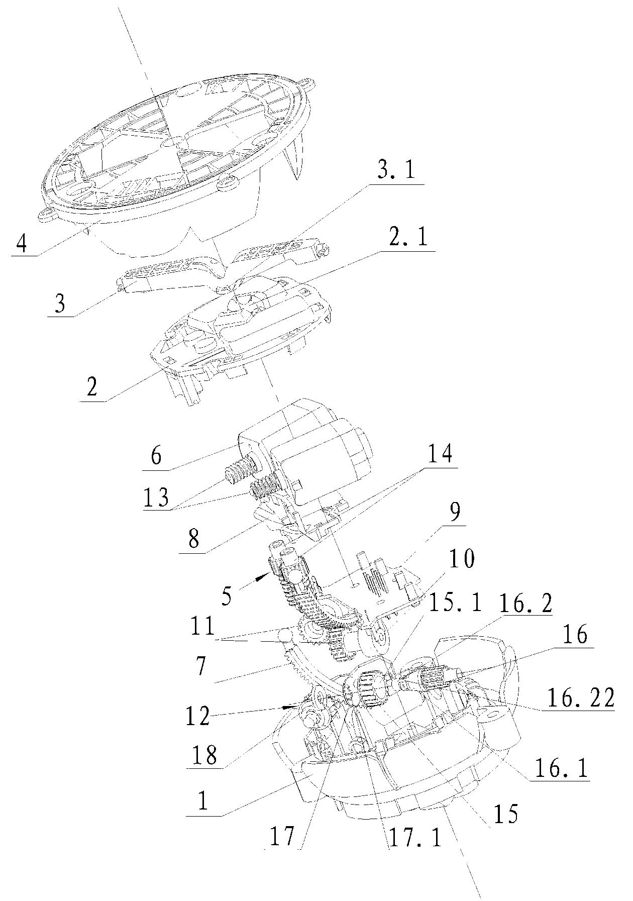 Automobile rearview mirror face actuator