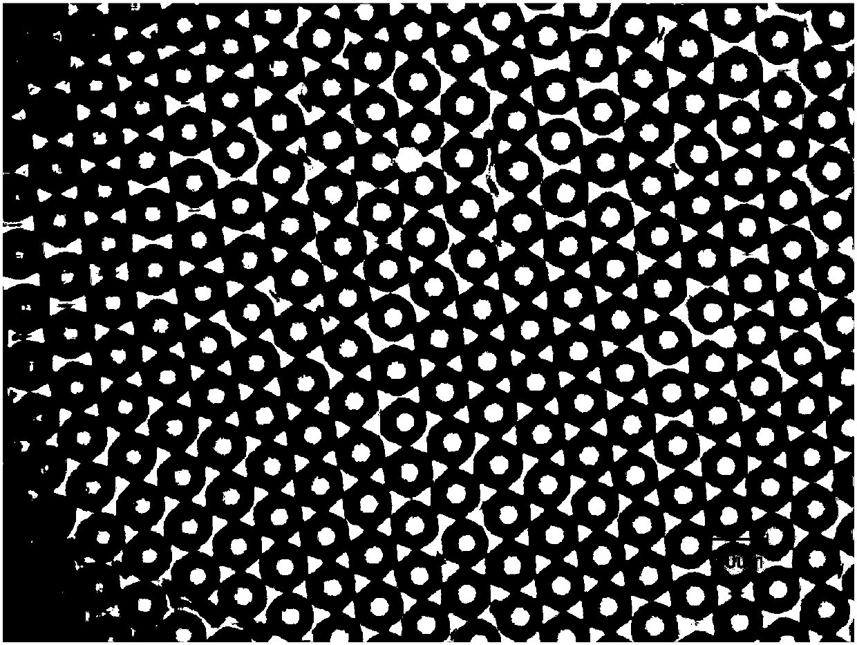 Preparation method of perovskite micron-ring array